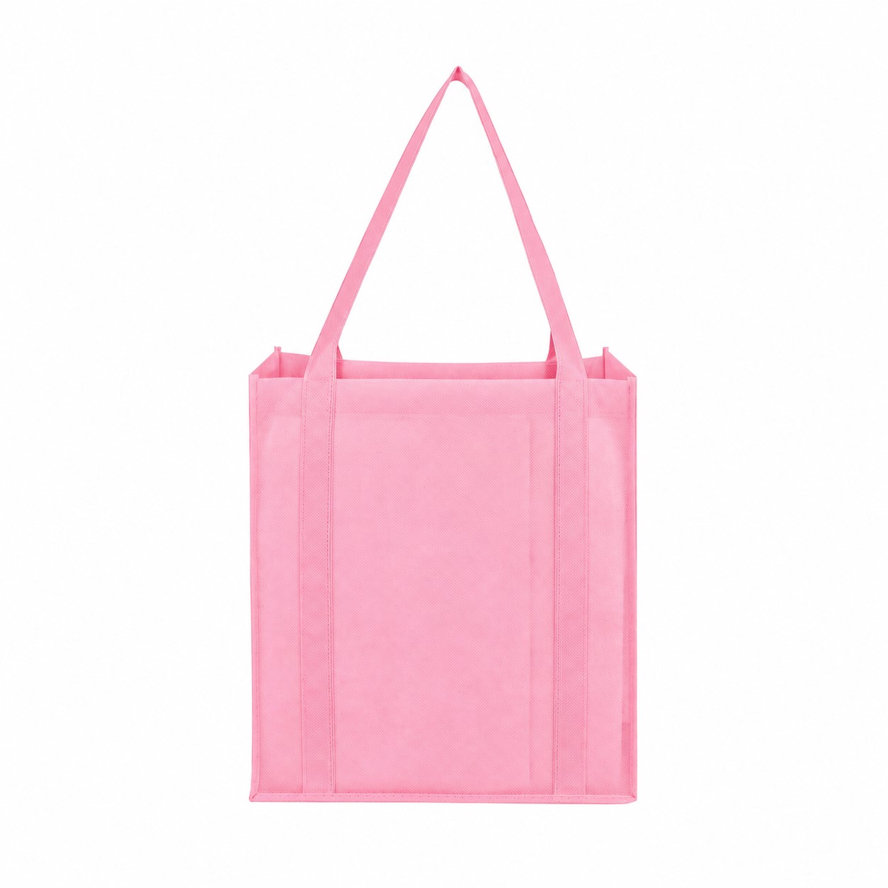 Grocery Reinforced Handles Tote Bag — Pink