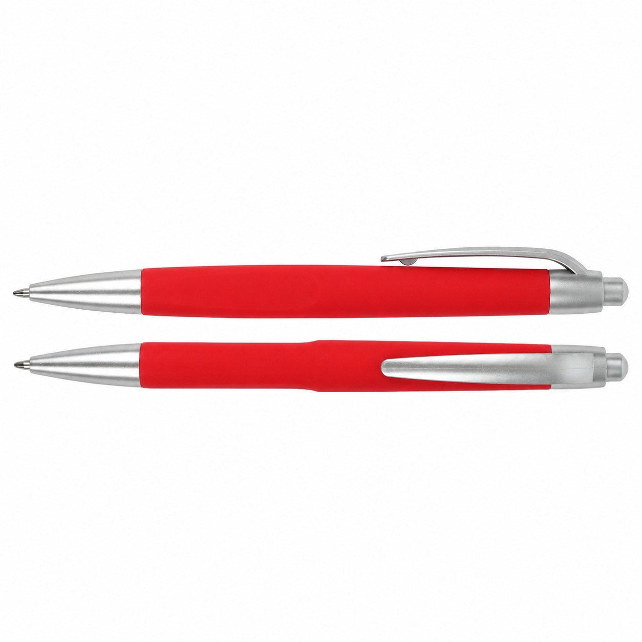 ABS Comfort Grip Ballpoint Pen — Red