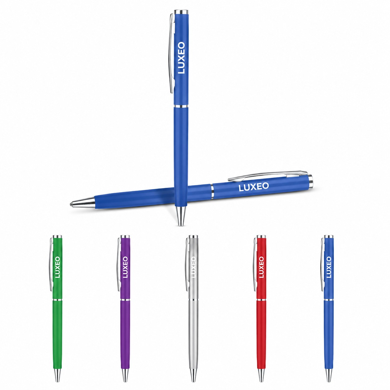 Slim Metal Barrel Twist Pen