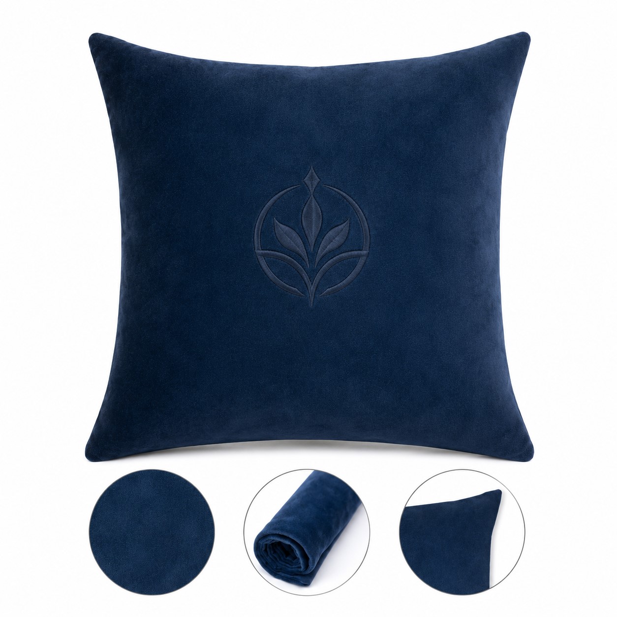 Plush Velvet Pillow Cover With Concealed Zipper