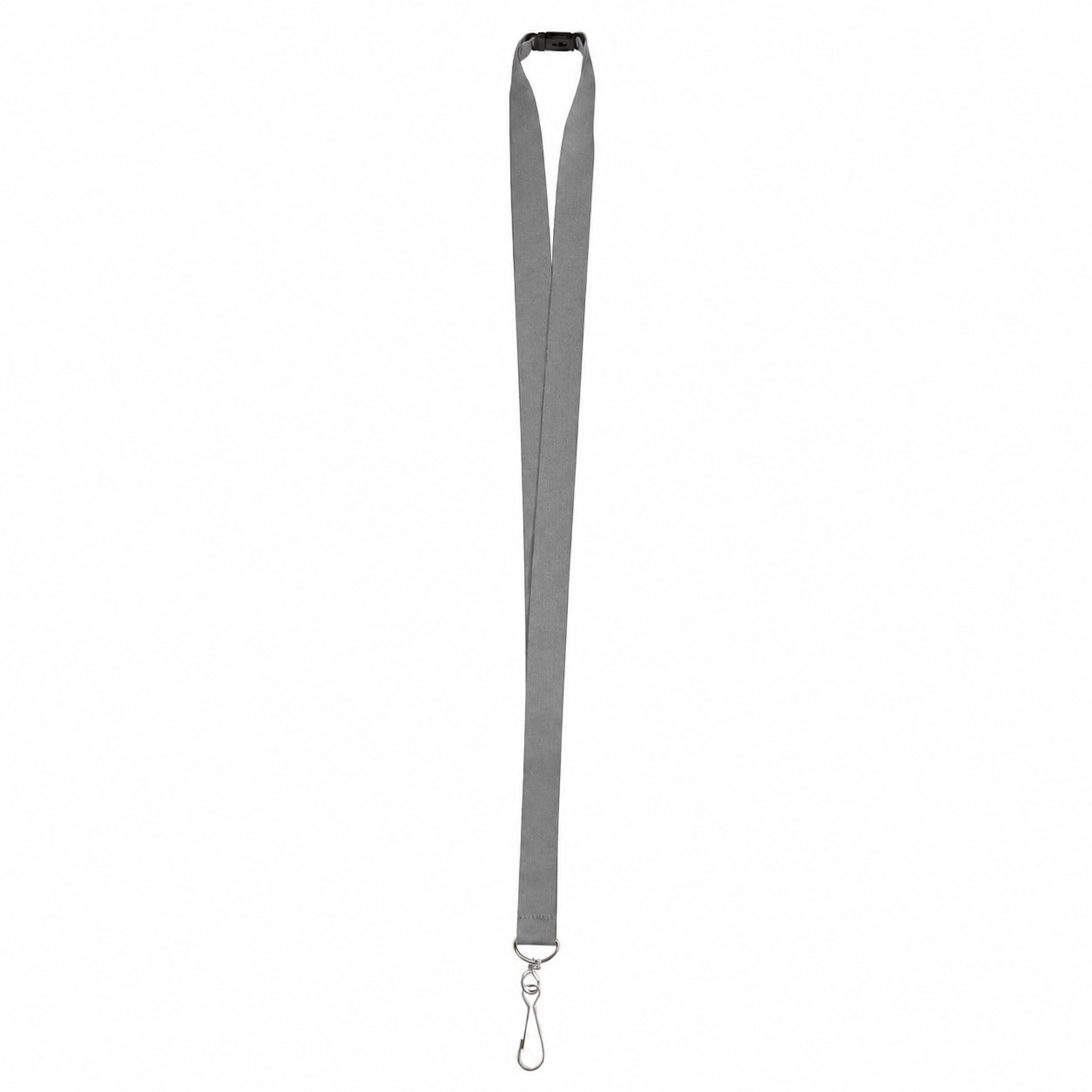 Polyester J Hook Breakaway Lanyard — Gray