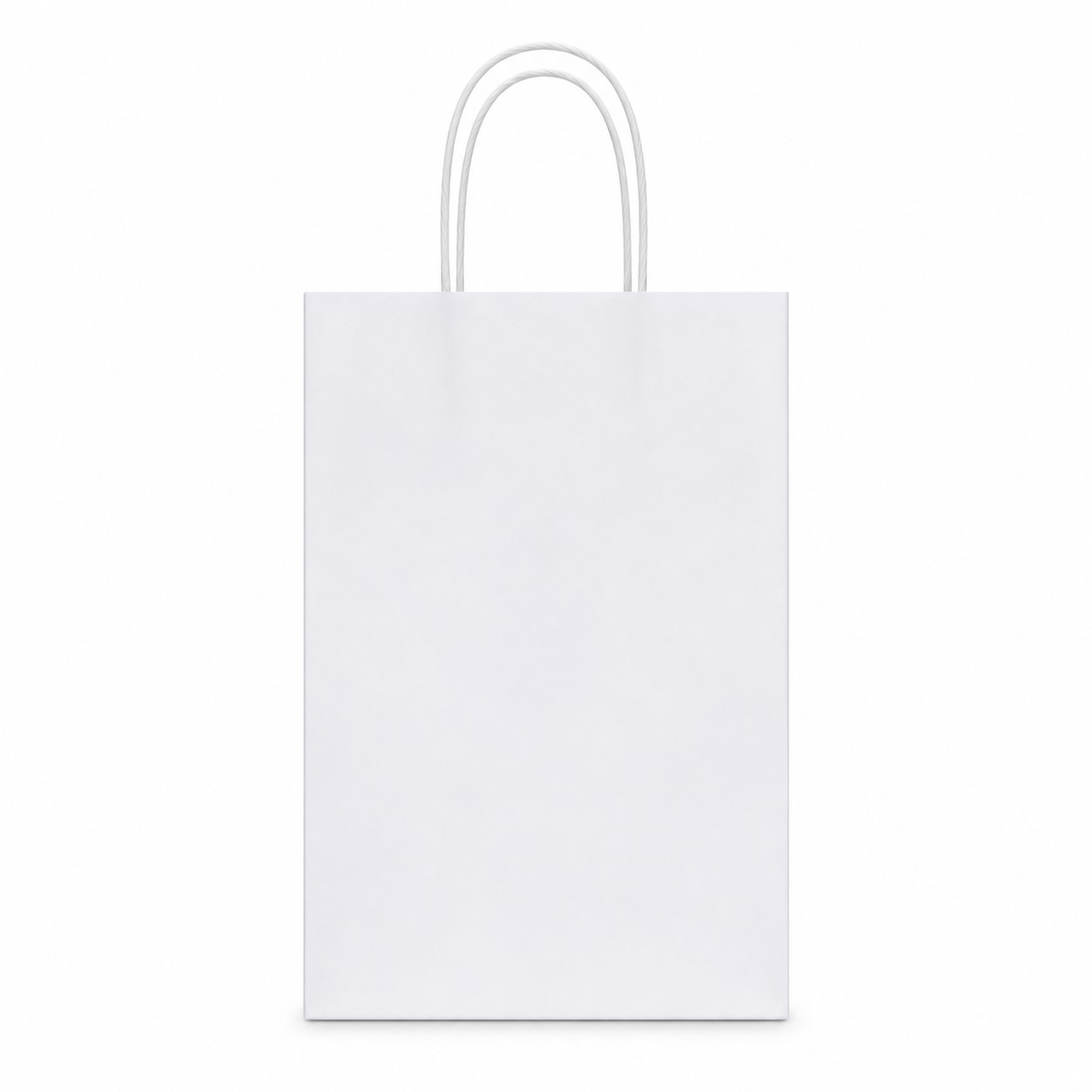 Upright Kraft Paper Gift Bag With Cords — view 2