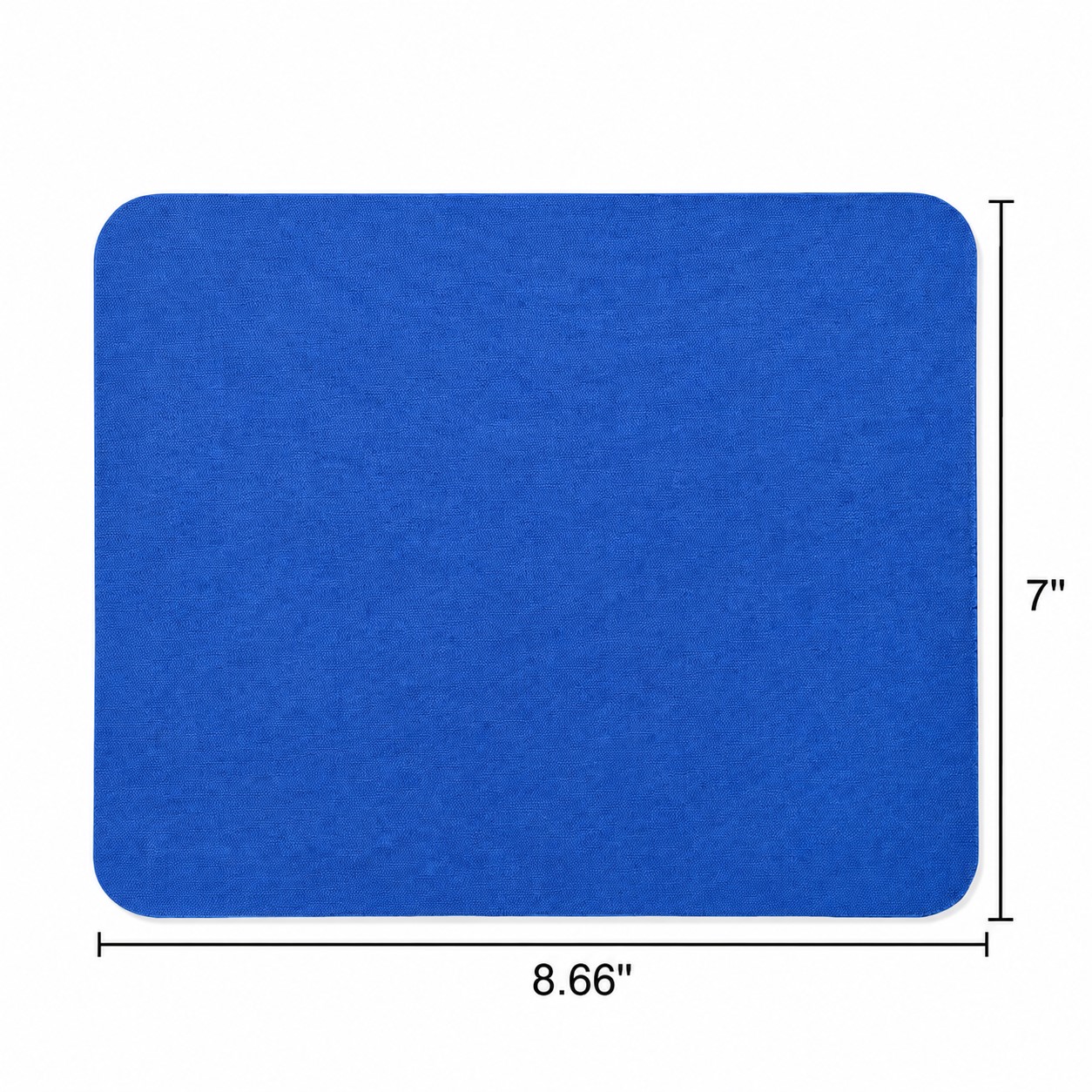 Thin Fabric Mouse Pad With Rubber Base — Blue