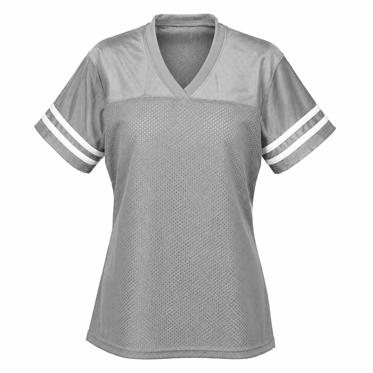 Ladies Polyester Mesh Team Jersey — Gray