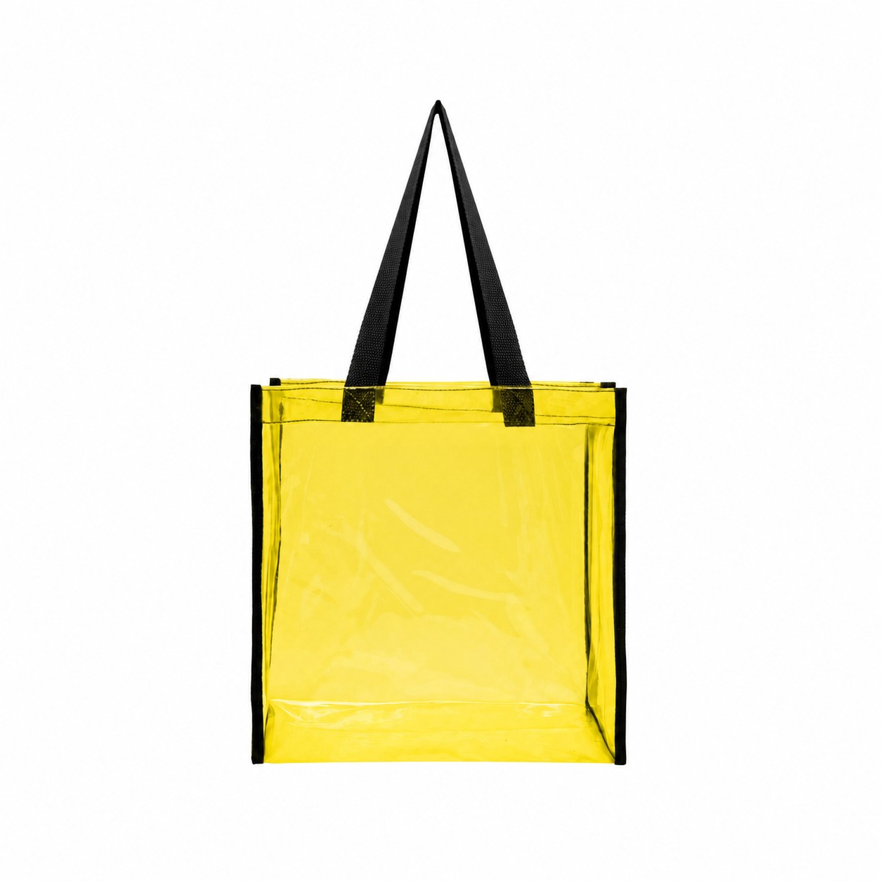 Clear PVC Tote Bag — Yellow