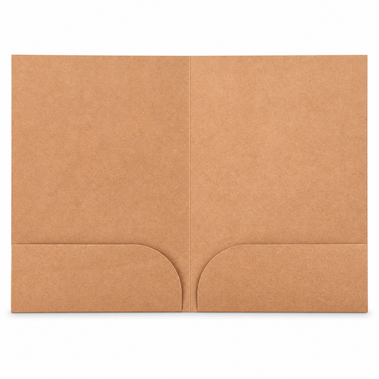 Kraft Paper Double Pocket Presentation Folder — view 2