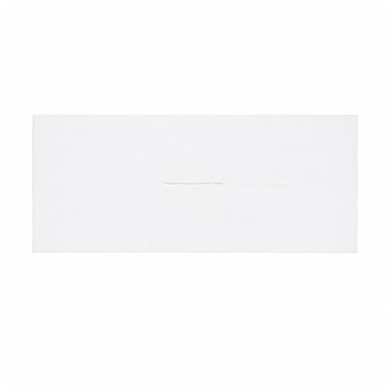 Microfiber Caddie Towel With Club Slit — Clear White