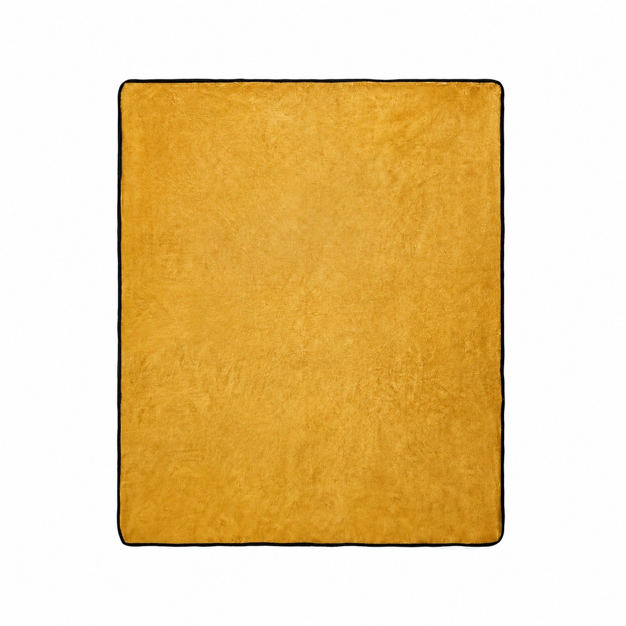 Soft Plush Flannel Throw Blanket — Brass Gold