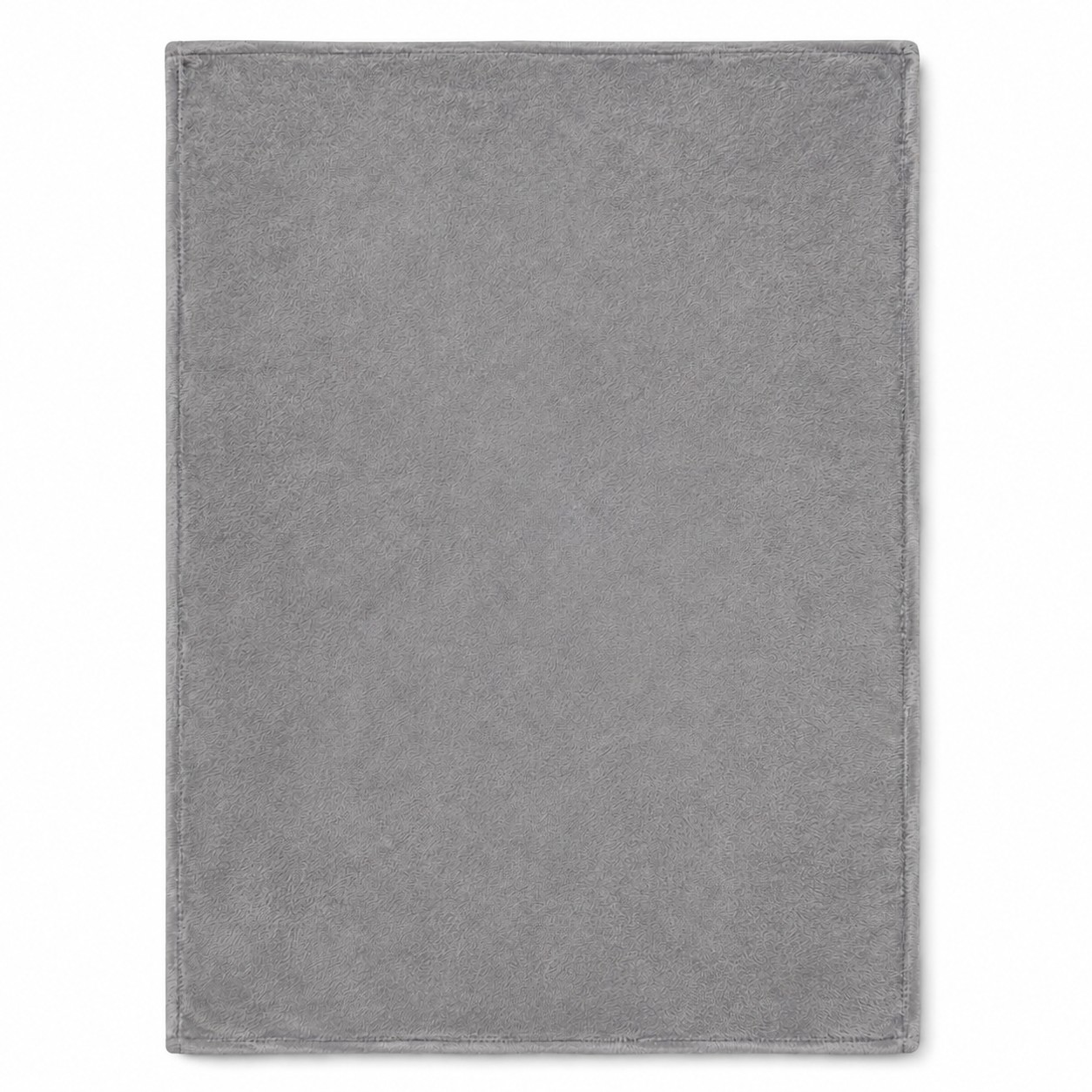 Soft Flannel Travel Blanket — Pewter Gray
