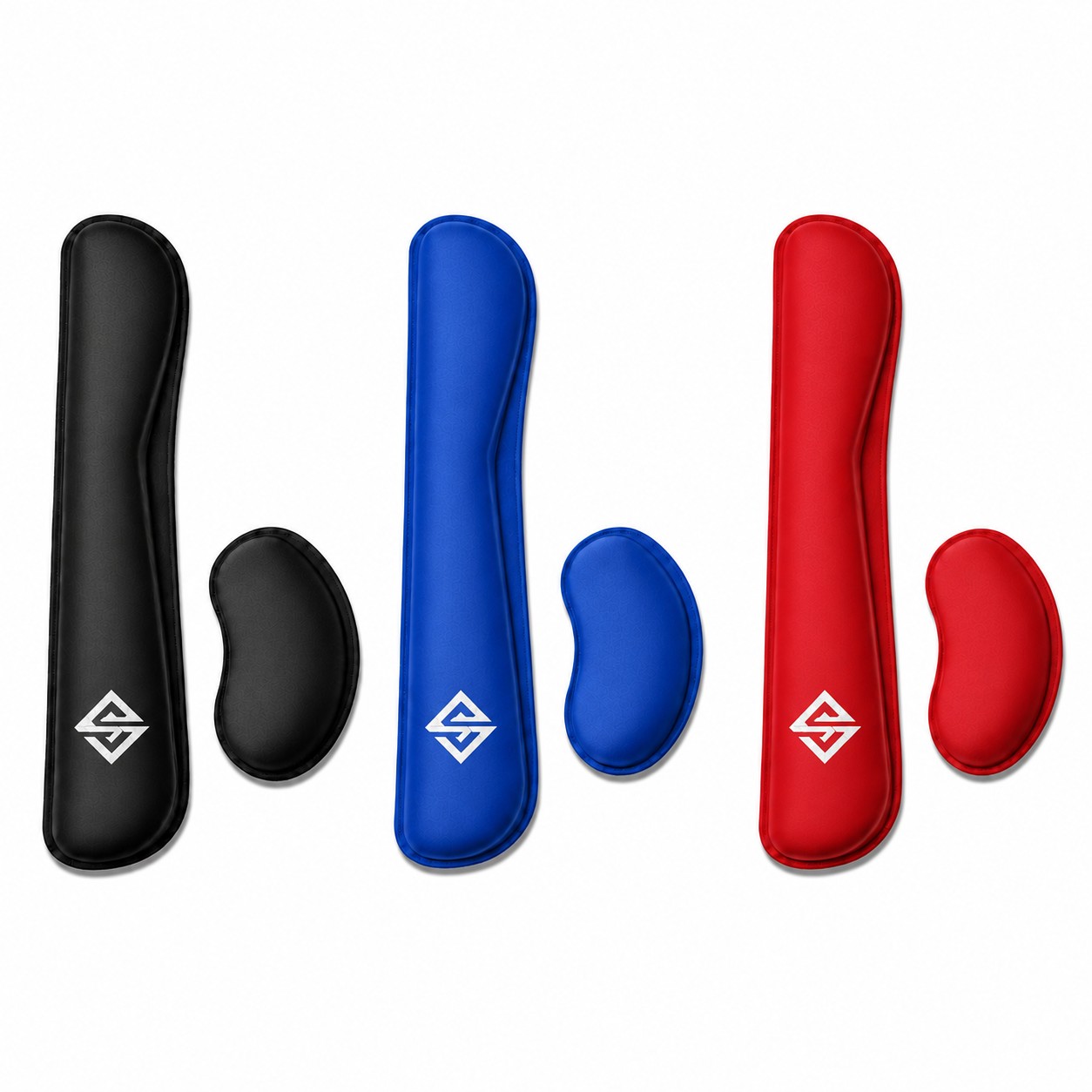 Ergonomic Memory Foam Keyboard Wrist Rest Set