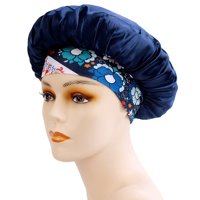 Printed Band Satin Sleep Bonnet — view 2