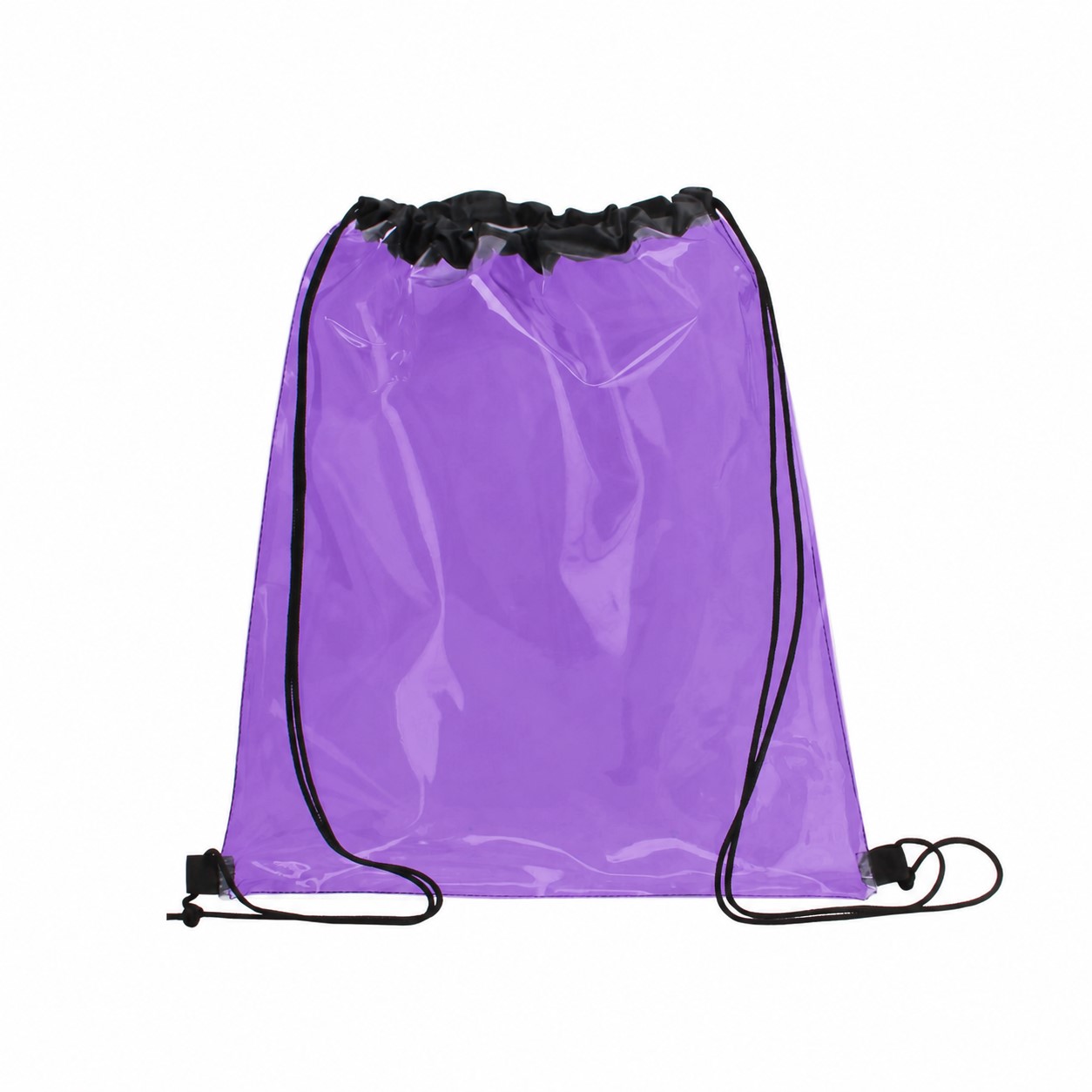 PVC Drawstring Bag — Purple