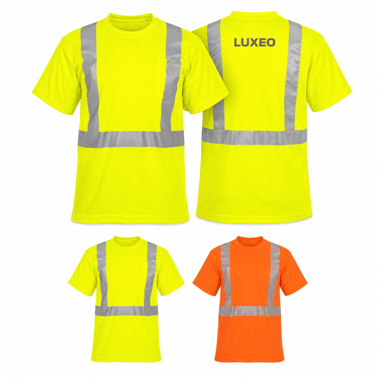 Reflective Pocket Polyester Safety Shirt