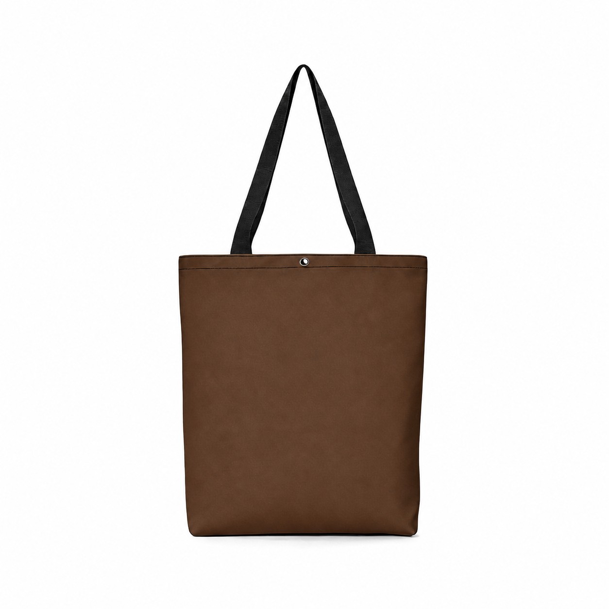 600D Polyester Gusseted Tote Bag — Brown