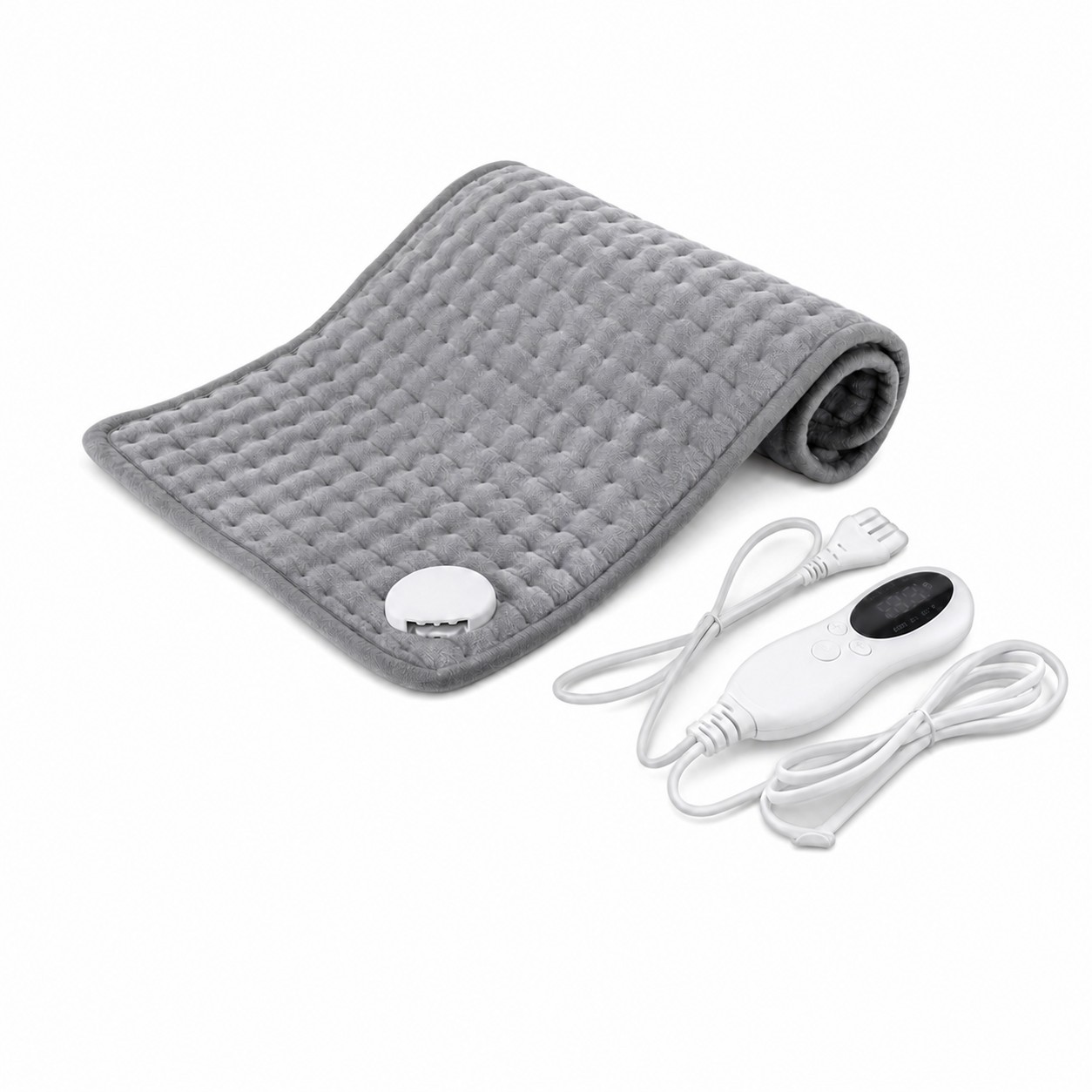 Large Electric Heating Pad — Gray