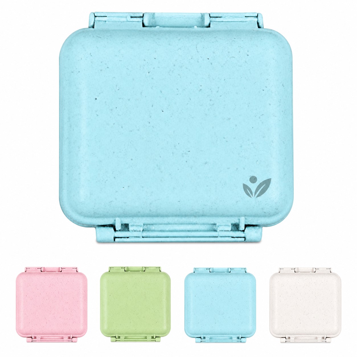 Square Polypropylene Daily Pill Case — view 1