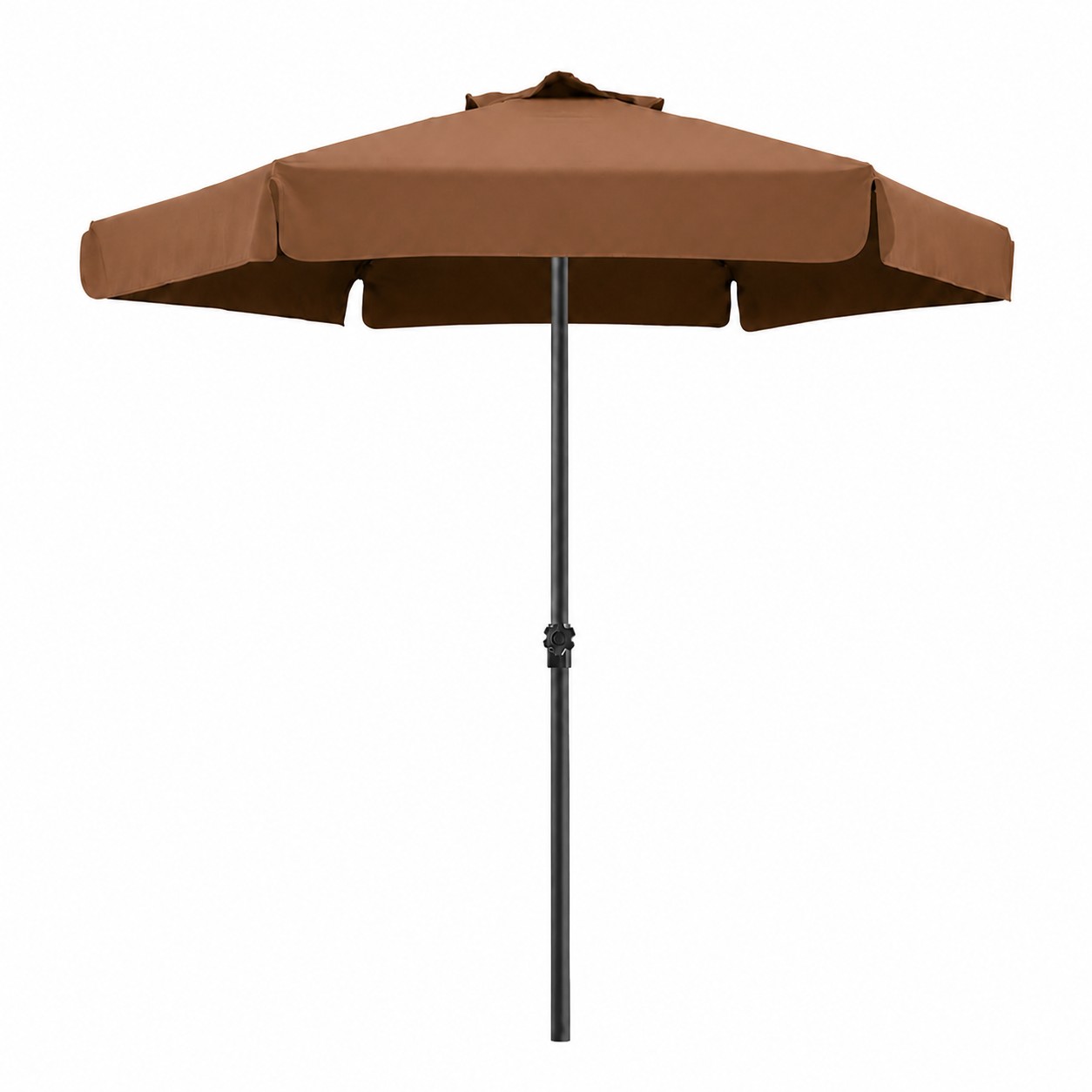 Portable Aluminum Market Umbrella — Copper Brown