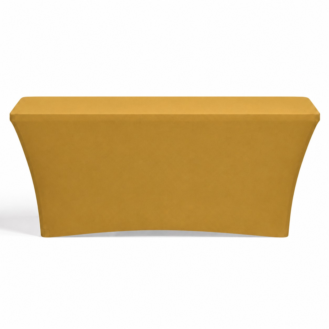 Zippered Six Foot Stretch Table Cover — Bronze Gold
