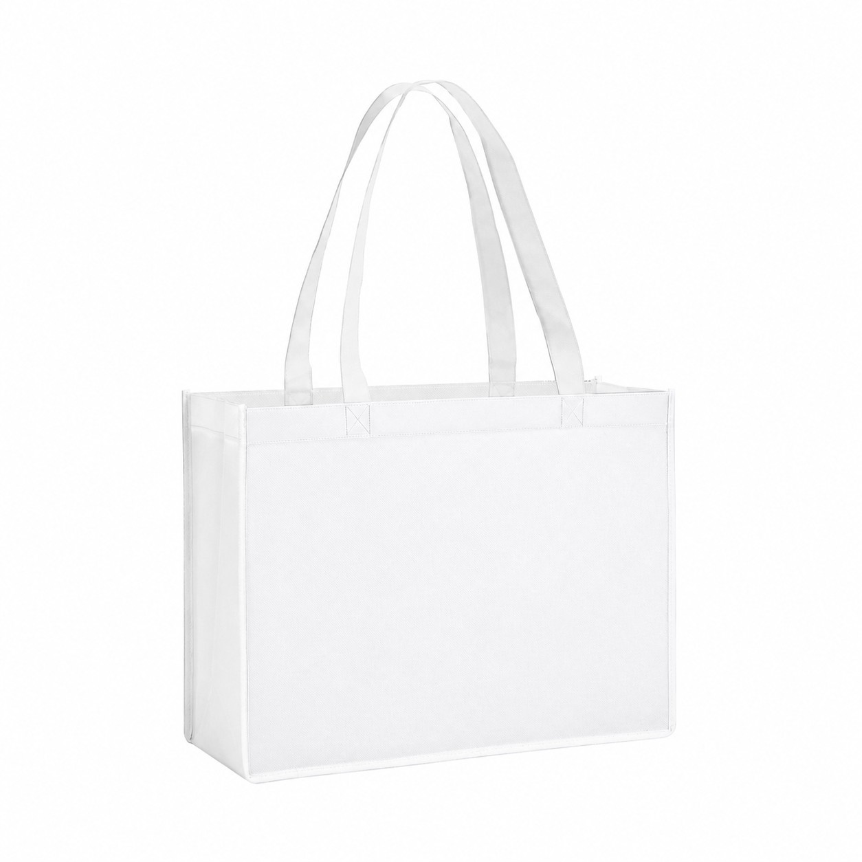 130 GSM Laminated Non-Woven Tote Bag — White