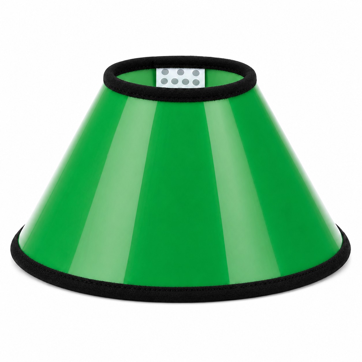 Adjustable PVC Pet Recovery Cone — Green
