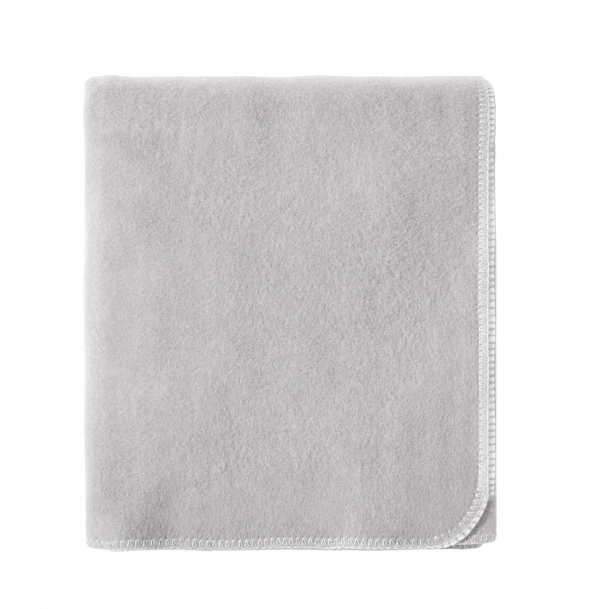 400GSM Faux Cashmere Throw Blanket — Light Gray/White