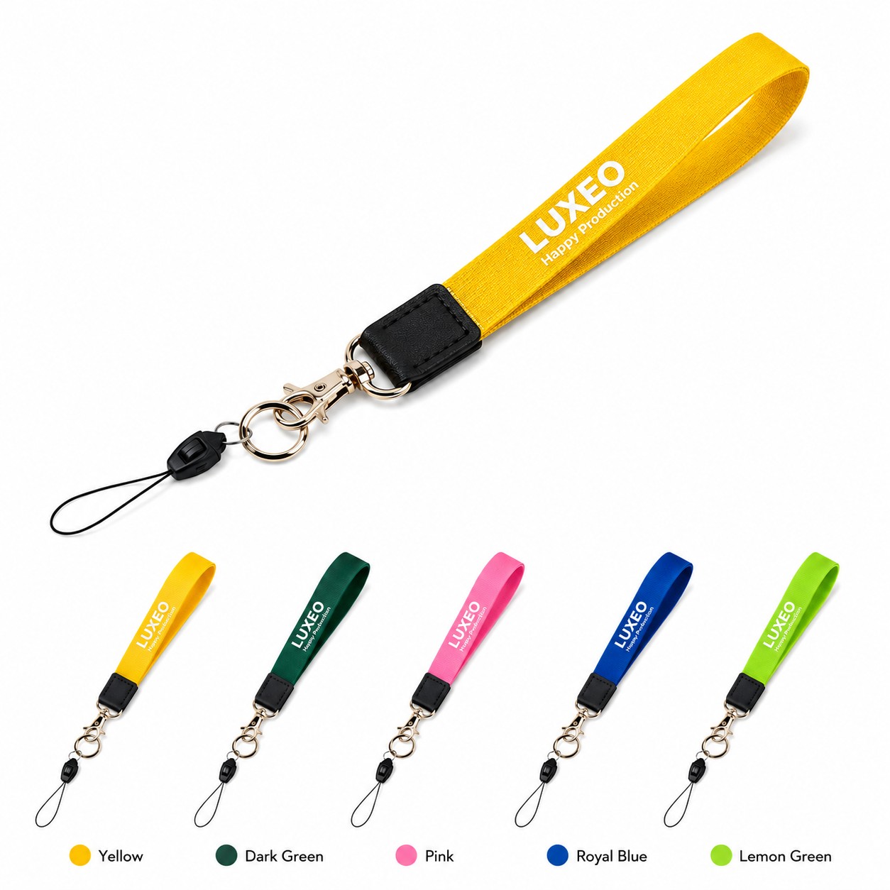 Polyester Wristlet Keychain Lanyard