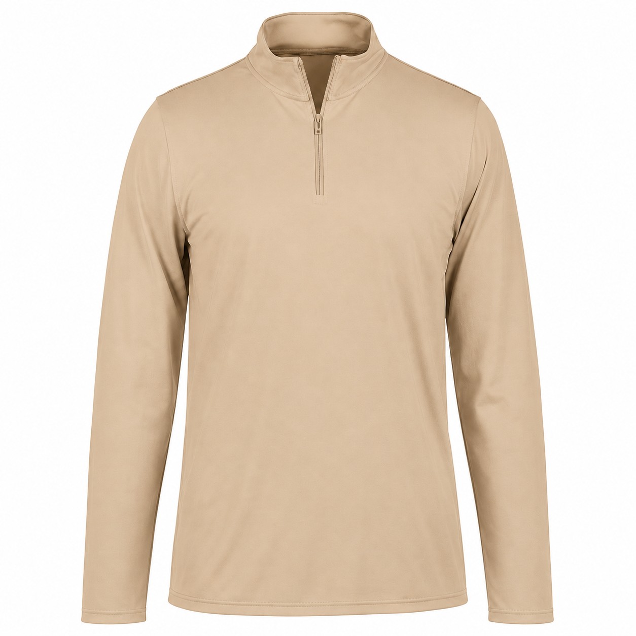 Recycled Polyester Team Pullover — Tan Beige