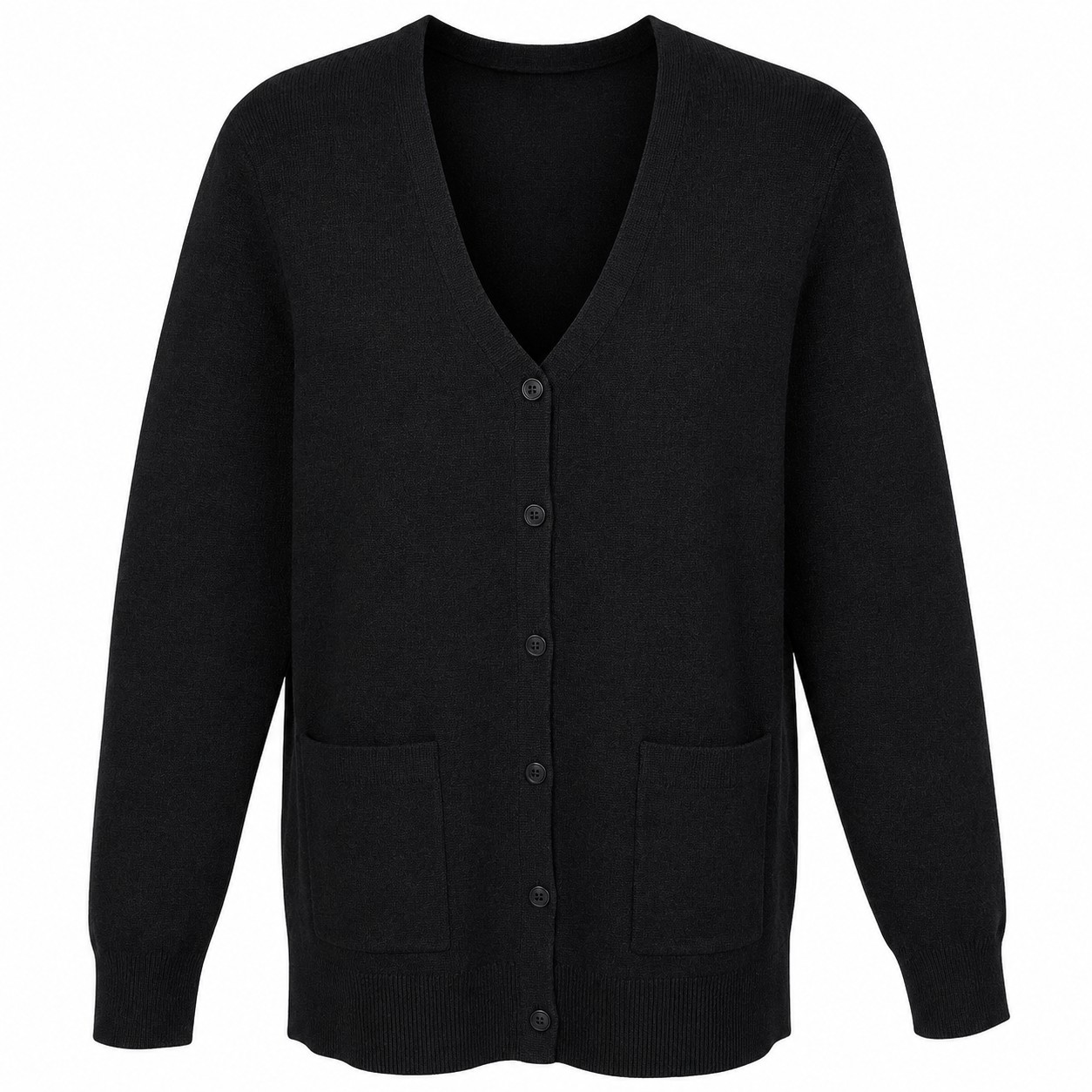 Ladies Tri Blend V Neck Cardigan — view 2