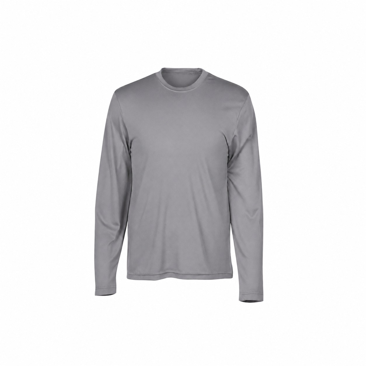 Moisture Wicking Long Sleeve Shirt — Gray
