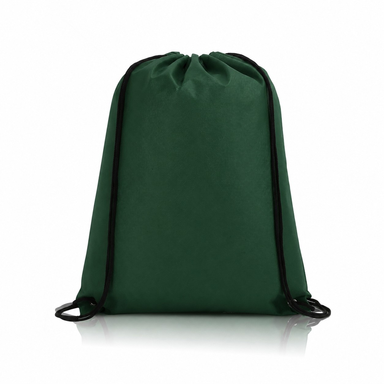 80GSM Non-Woven Drawstring Backpack — Forest Green
