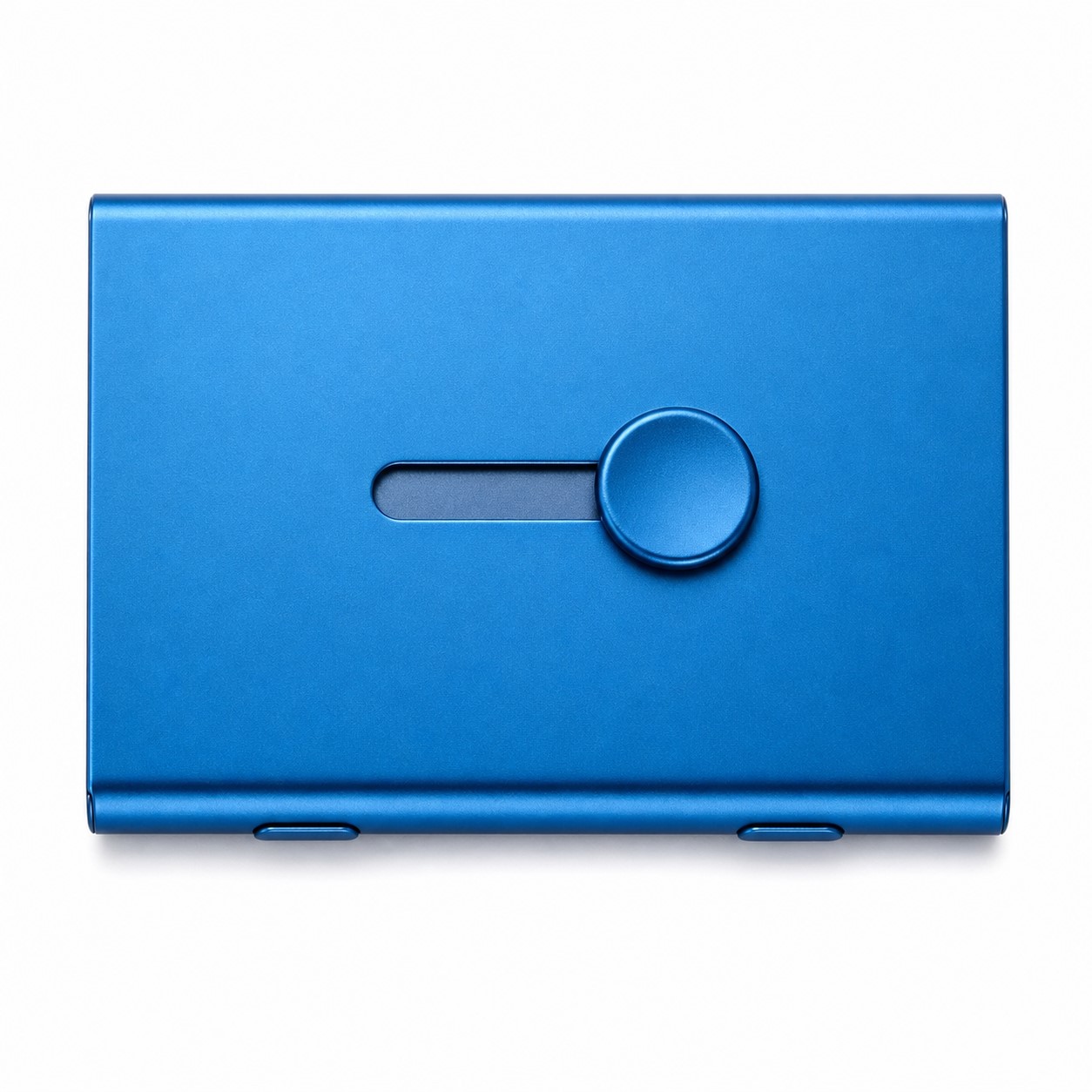 Push Slide Aluminum Business Card Case — view 2