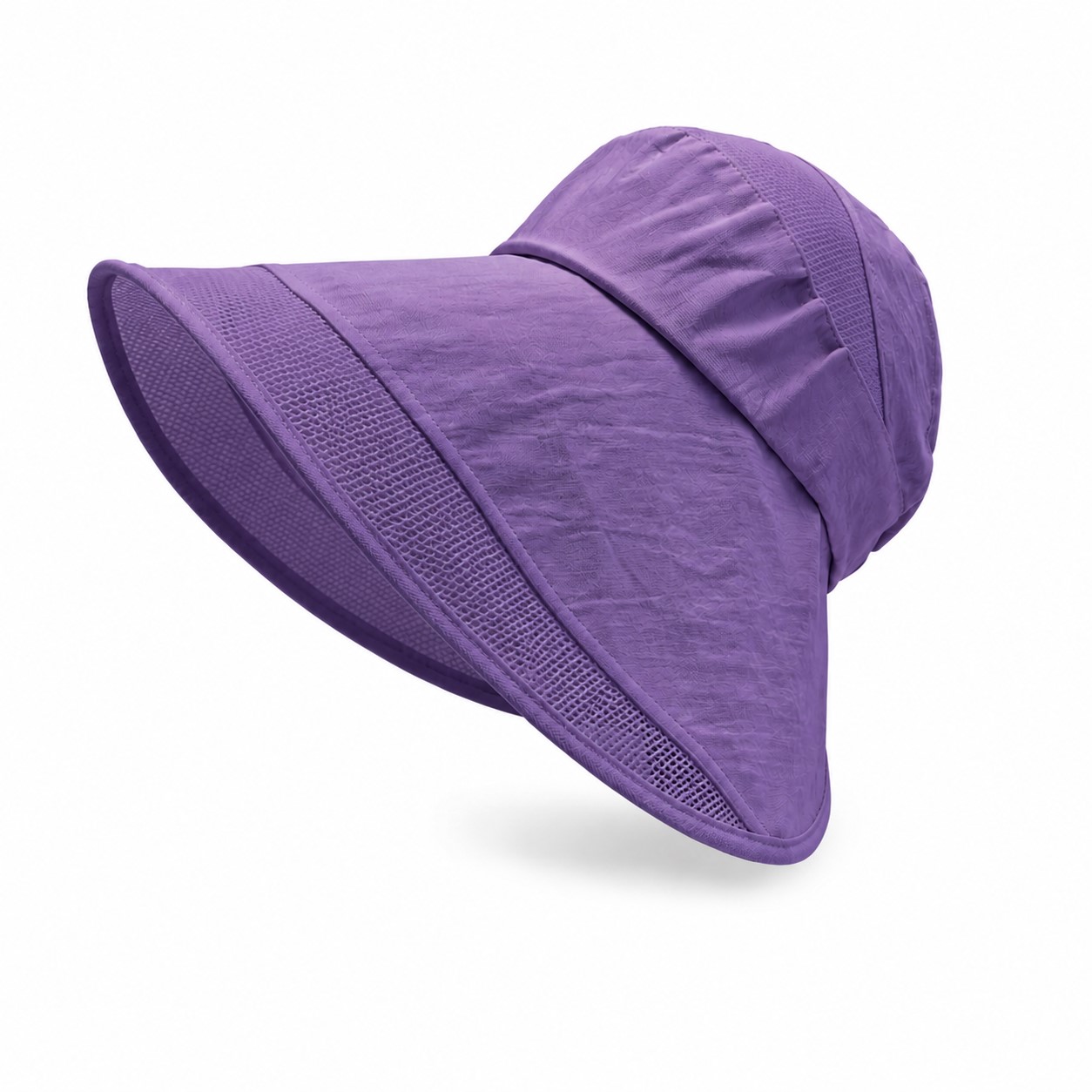 Polyester Half Top Shade Visor — Purple