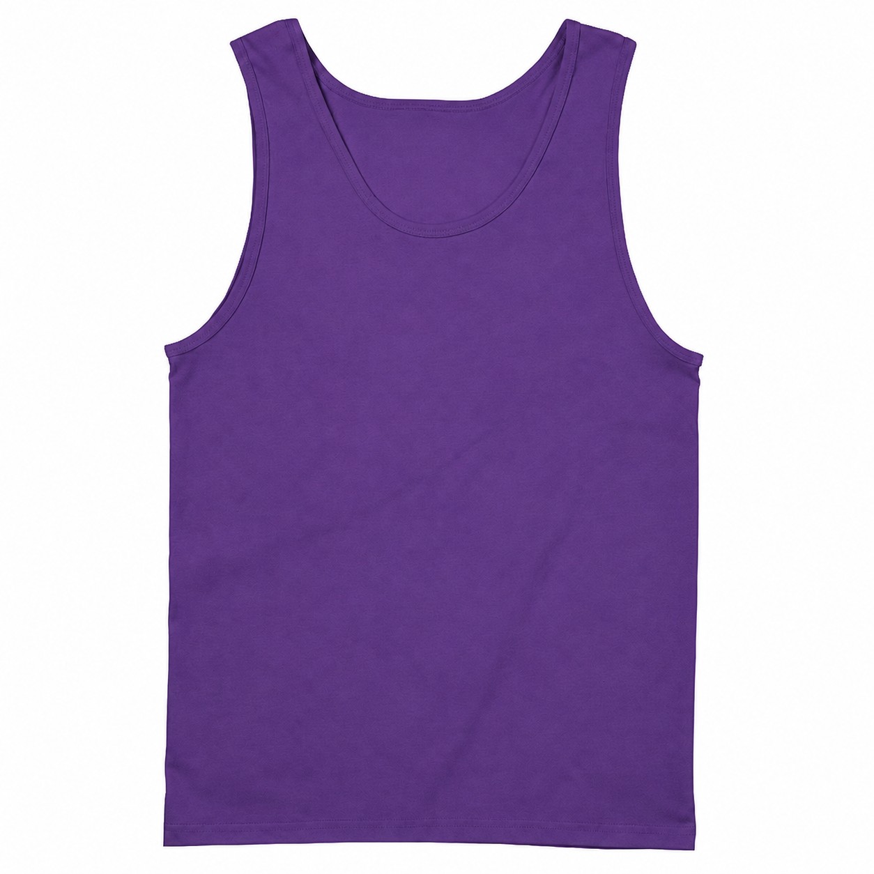 Cotton Sleeveless Tank Top — Purple