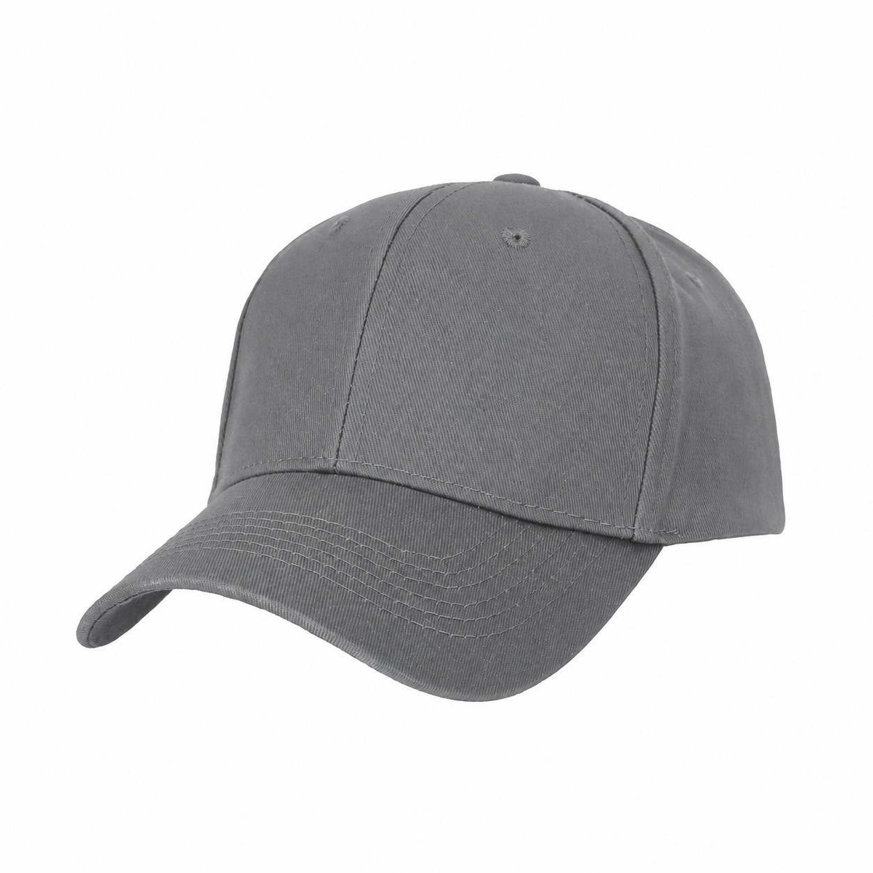 22.8-Inch Cotton Baseball Cap — Gray