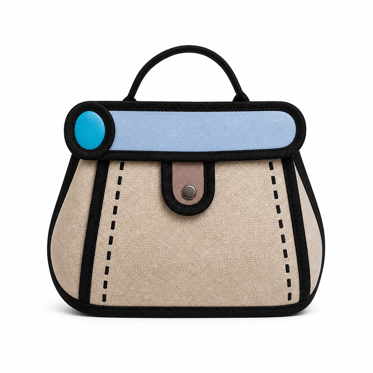 Cotton Blend Kids Shoulder Bag — view 2