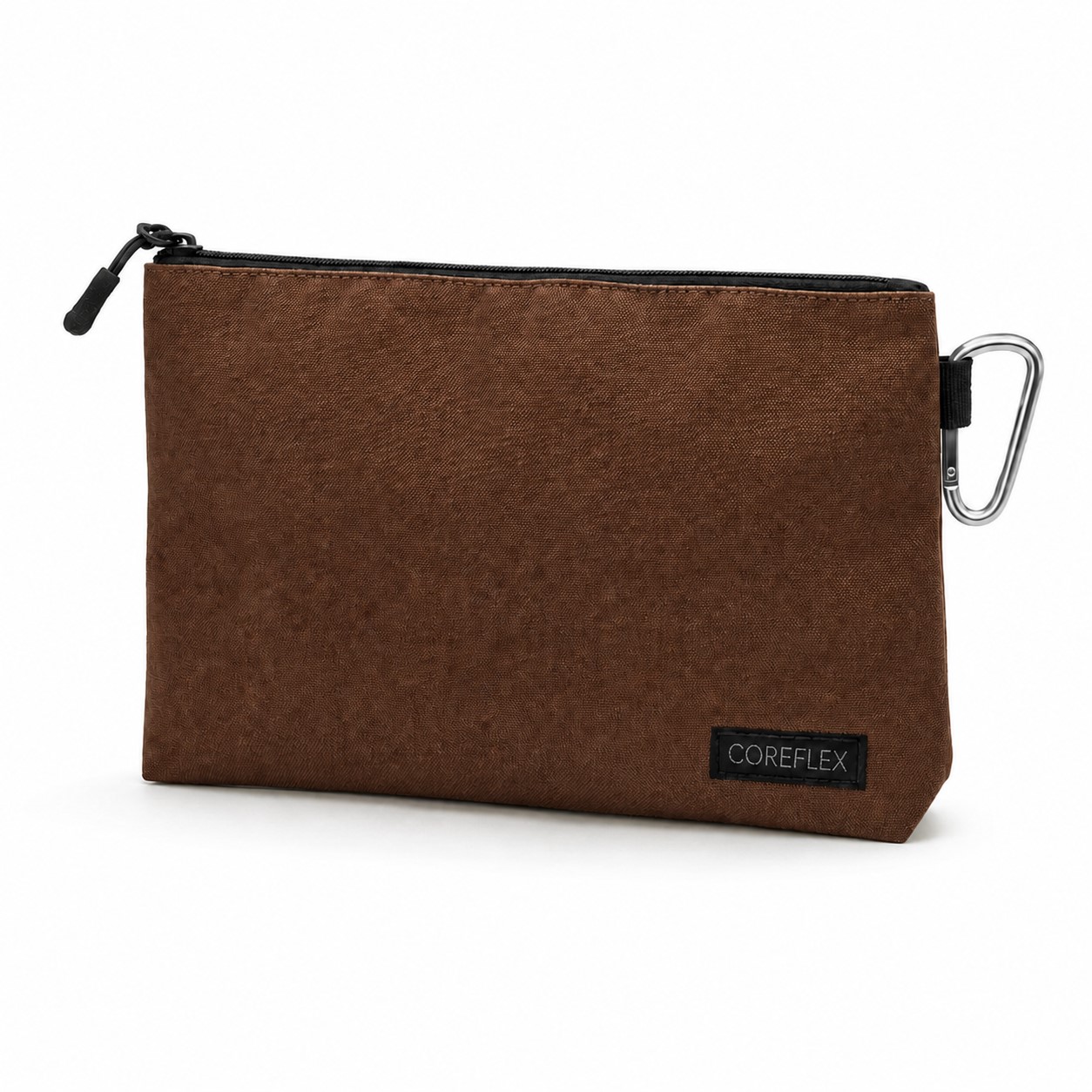 Polyester Zipper Utility Pouch Set — Brown