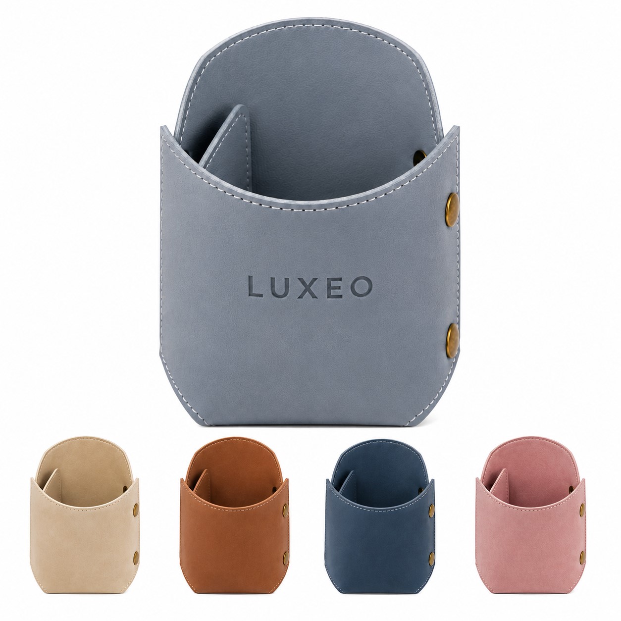 Segmented PU Makeup Brush Holder
