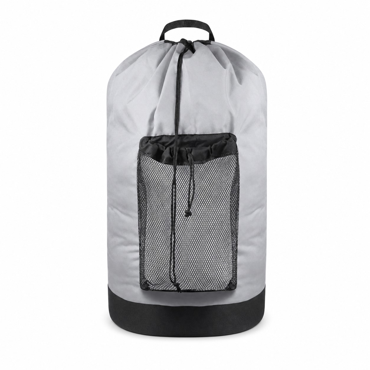 Oversized Oxford Laundry Backpack With Front Mesh Pocket — view 2