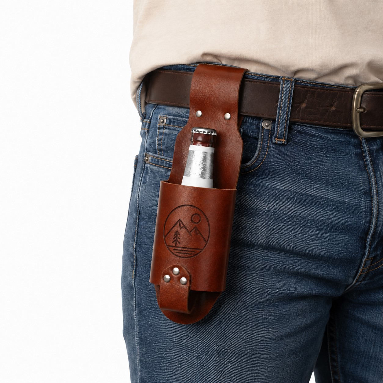 PU Belt Bottle Holster Bag