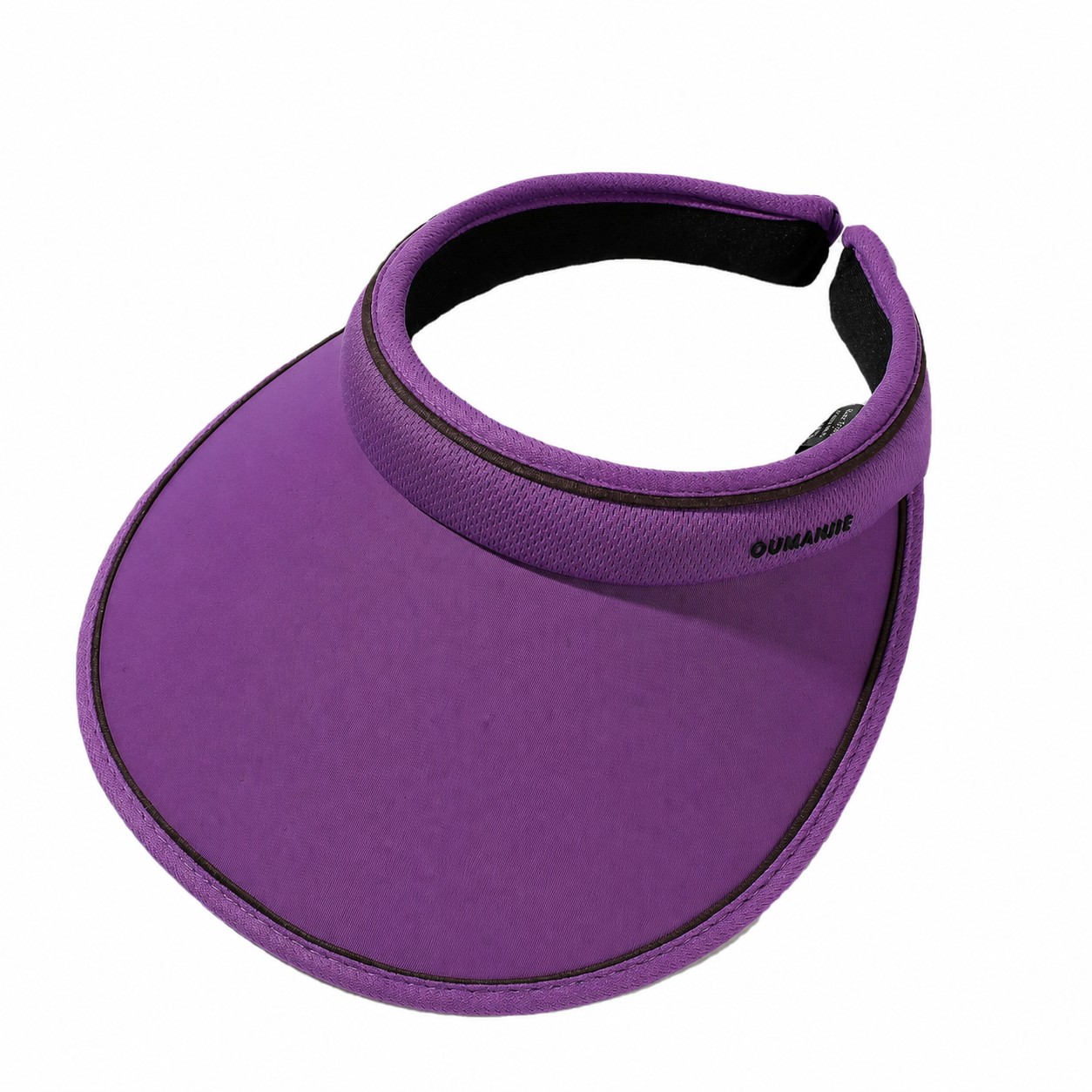 Polyester Headband Shade Visor Hat — Purple