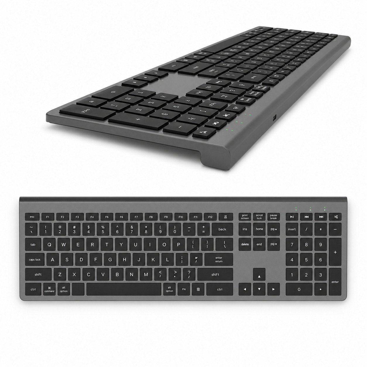 Full Size Rechargeable Wireless Keyboard