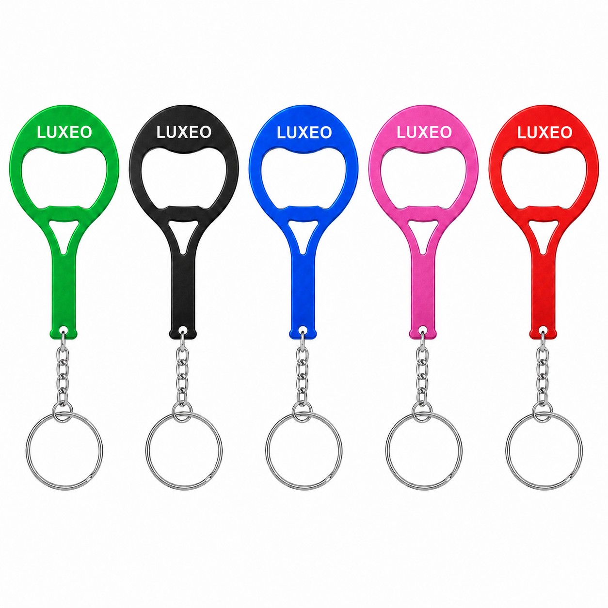 Tennis Racket Aluminum Bottle Opener Keychain