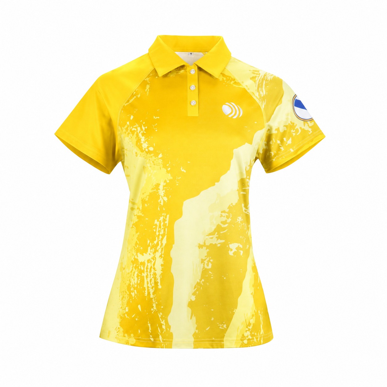 Quick-Drying Fabric Short Sleeve Fit Polo Shirt — Yellow