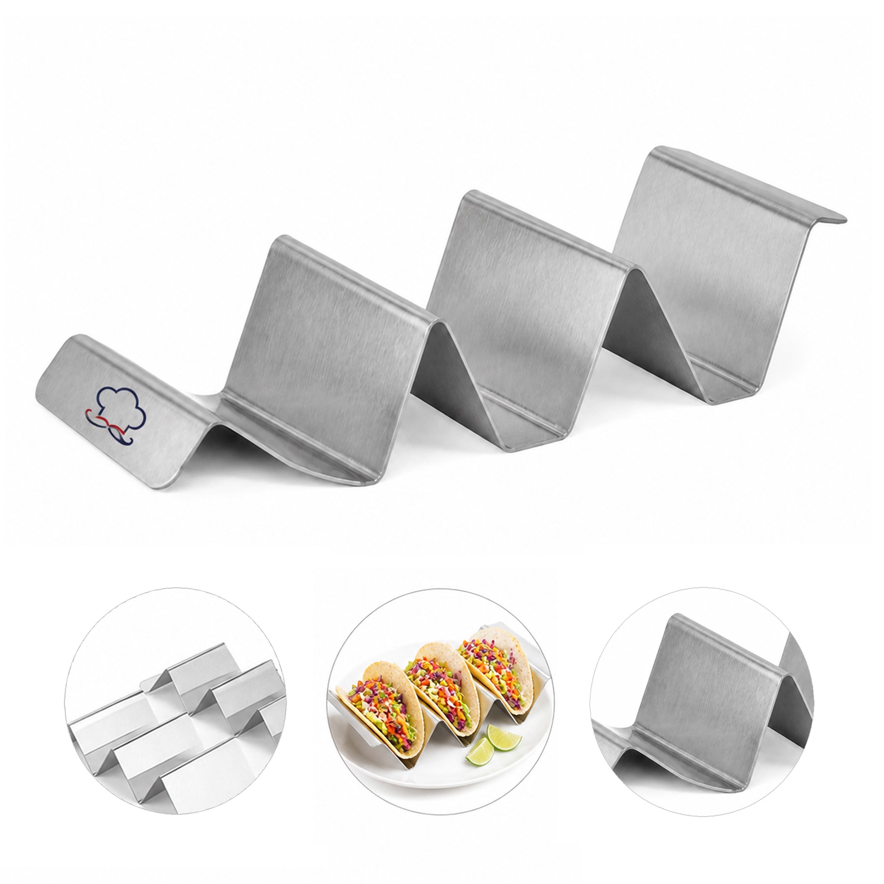 Multi-Compartment ABS Taco Serving Stand — view 1