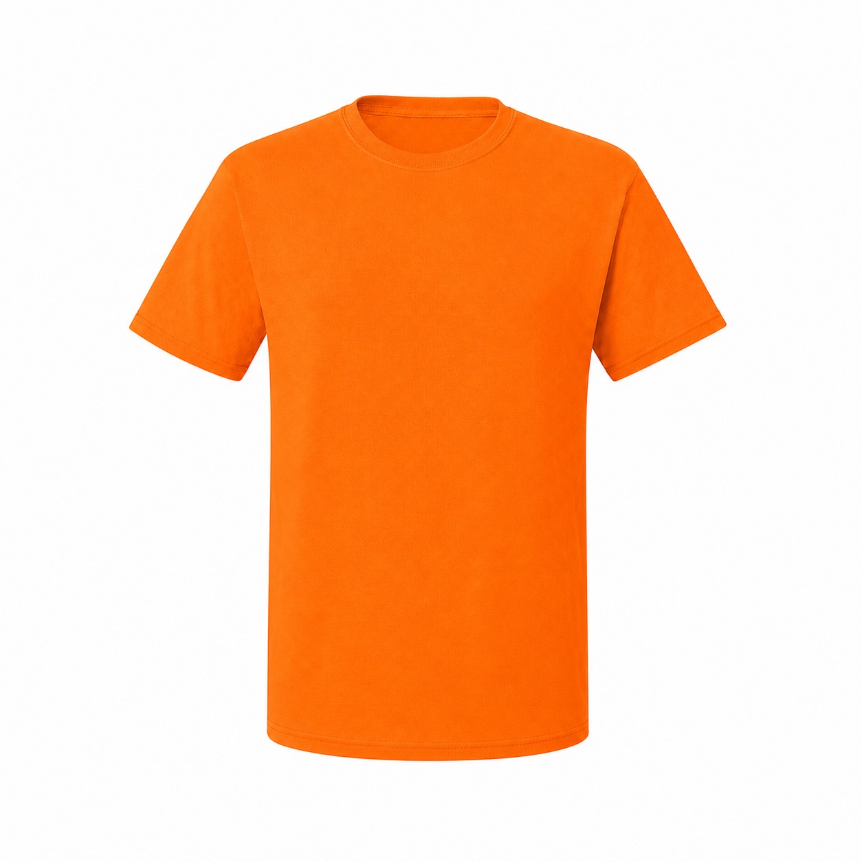 Cotton Polyester Moisture-Wicking T-Shirt — Orange