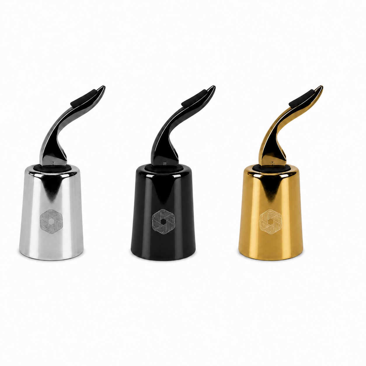 Lever Wine Stopper With Stainless Steel Shaft