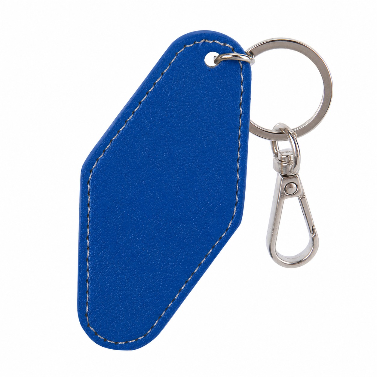 Diamond PU Key Tag Keychain — Royal Blue