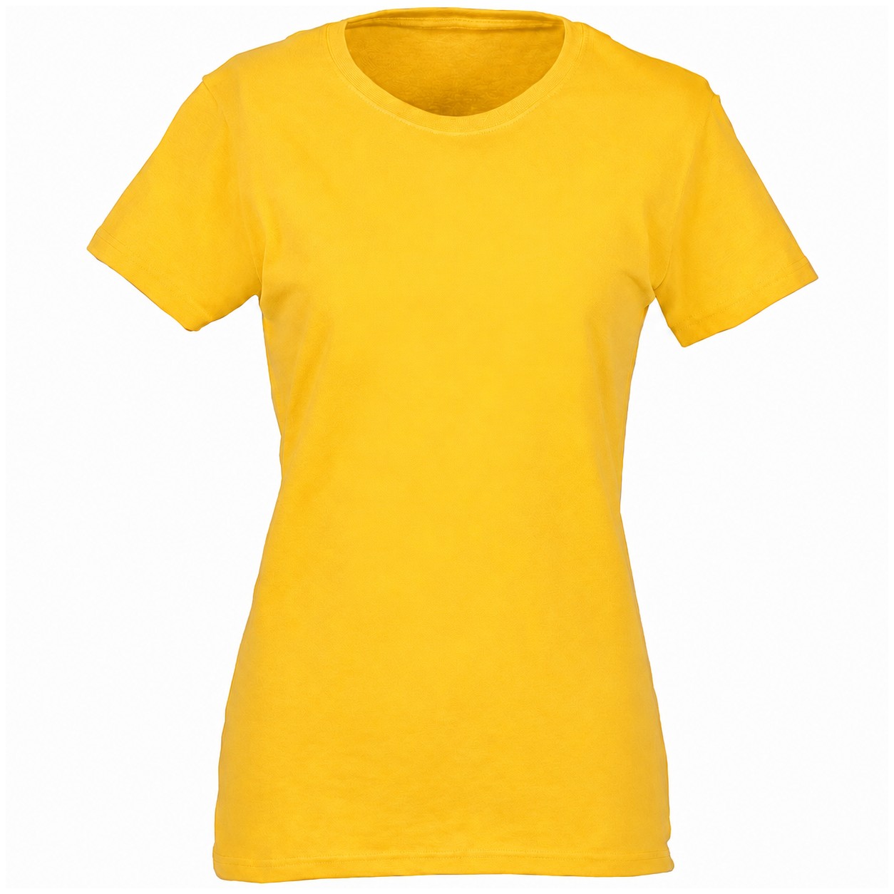 Ladies' Midweight Cotton T-Shirt — Yellow