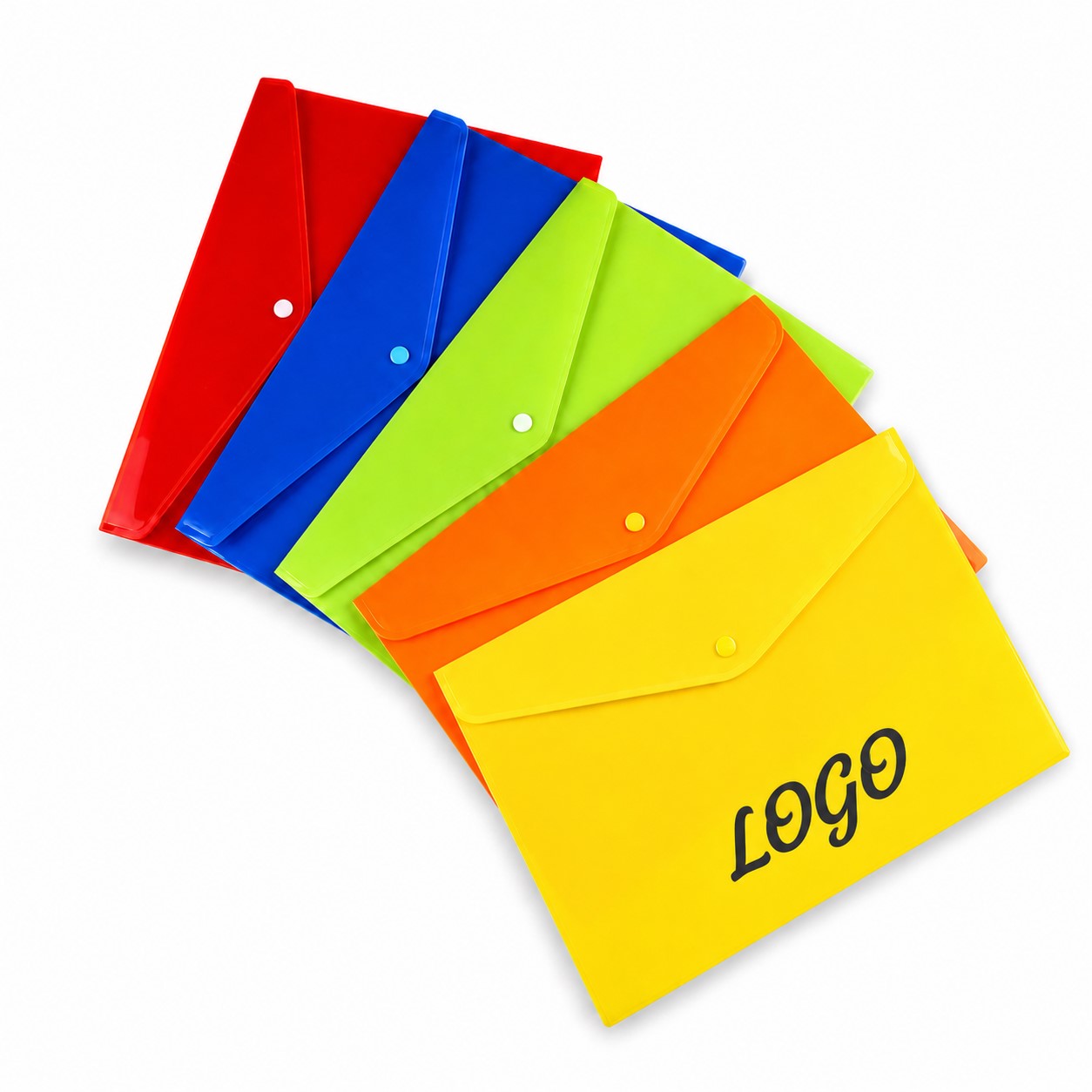 Translucent Polypropylene Document Envelope With Snap
