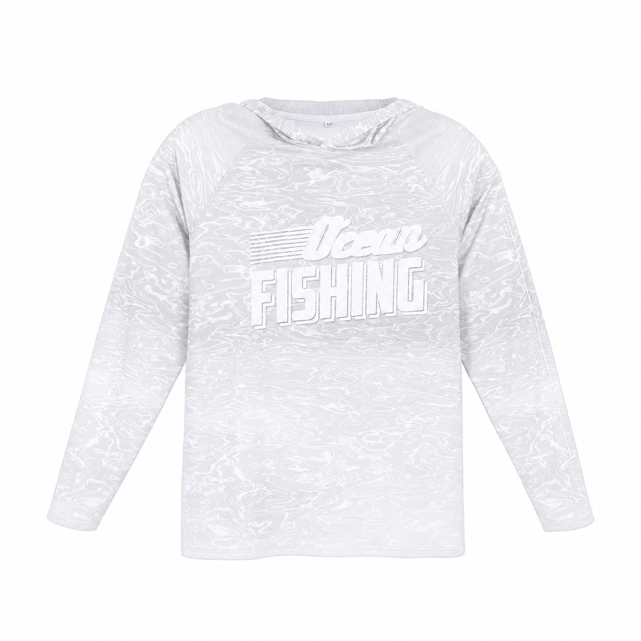 Fishing Sun Hoodie — White